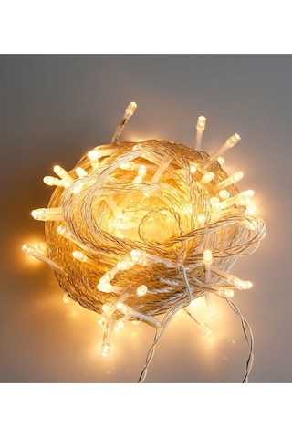 Yılbaşı Gün Işığı Led Işık 100 Led 10 Metre Çok Renkli