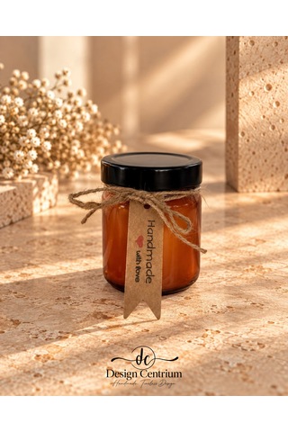 Amber Elegance Amber Kokulu %100 Soya Aromaterapi Wax Mum-200cc Kahverengi
