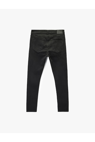 Koton Normal Bel Pamuklu Cepli Super Skinny Fit Jean Pantolon Siyah 6sam40074nd Siyah