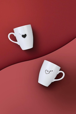 Kütahya Porselen Pretty 2 Parça Mug Bardak Genel