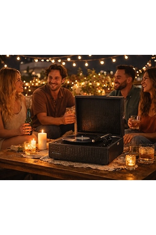 Crosley Mercury - Black Croc Pikap Cr6255a-bc4 Siyah