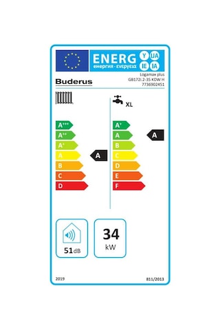 Buderus Logamax Plus GB172i.2 35/40 Kw 30000 Kcal Yoğuşmalı Kombi