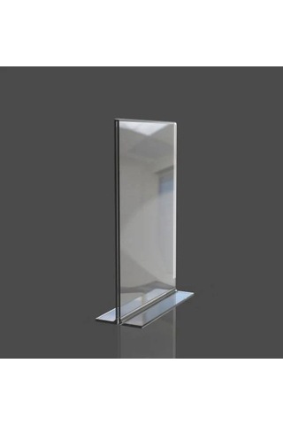 Go Matbaa T Tipi A4 Pleksi Föylük-Plex Broşürlük-10 lu Paket