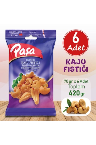Paşa Kaju Fıstığı 6 x 70 G