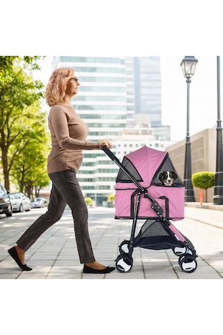 Kedi & Köpek Taşıma Arabası Dtc802-pınk