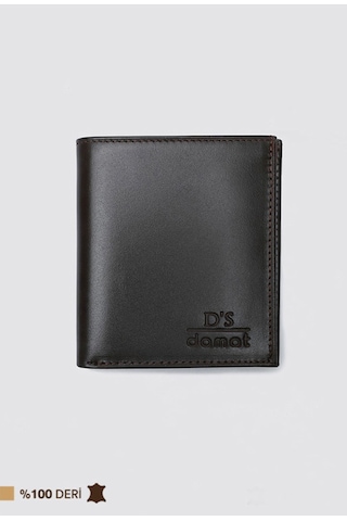 Ds Damat Kahverengi Hakiki Deri Kutulu Cüzdan 2h1119st236 Siyah