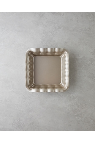 English Home Patisserie Prince Karbon Çelik Kare Fırın Kabı 25x25 Cm Şampanya Şampanya
