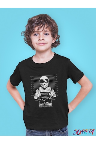 Bumeta Dunsfold Polis Departmanı Suçlu Çocuk Tişört T-shirt Siyah