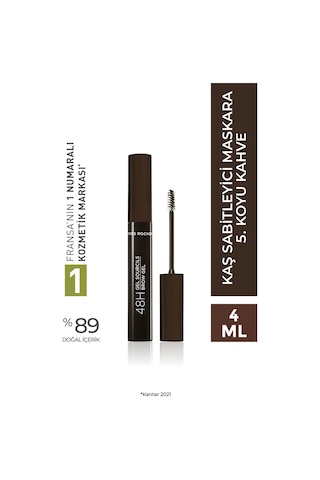 Koyu Kahve Kaş Sabitleyici Ve Şekillendirici Maskara 4 Ml Koyu Kave