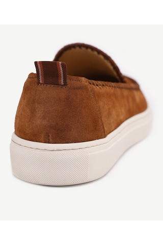 Yargıcı Saraç Detaylı Deri Loafer Kahverengi