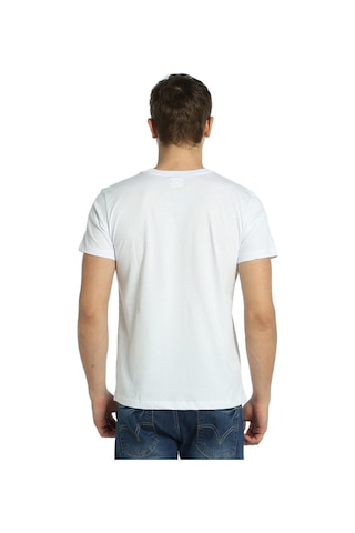 Bant Giyim - Geri Dönüşüm Bisiklet Beyaz Erkek T-shirt Tişört Beyaz