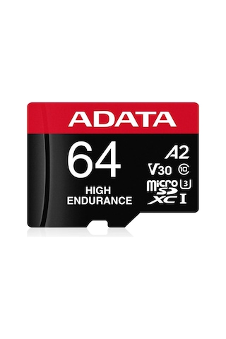 Adata 64 Gb High Endurance Microsdxc 4k U3 V30 A2 Hafıza Kartı Kdo