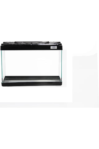 Kanki Pet KP3018 Renkli Kapak Mini Akvaryum Siyah 30 CM