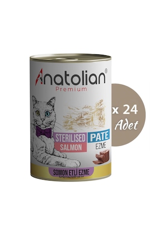 Anatolian Premium Somonlu Ezme Kısır Kedi Konservesi 24 X 400 G