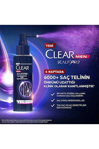 Clear Men Scalp Pro Güçlendirici Serum Saç Dökülmesine Karşı 70 Ml X2