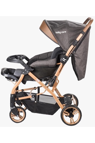 Baby Care 65 Capron Çift Yönlü Bebek Arabası Gri