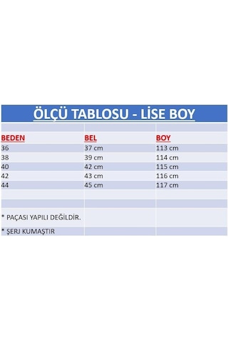 Sea Bubbles Kumaş Okul Pantolonu - Lise Boy Gri