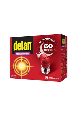 Detan Süper Elektrolikit 60 Gece Cihaz + Yedek