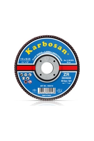 Karbosan Premium Sd Flap 115 X 22 Zr 60 Kum Zımpara 10 Adet