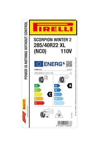 Pirelli 285/40 R22 110v XL Scorpion Winter 2 Nc0 Oto Kış Lastiği Üretim: 2026