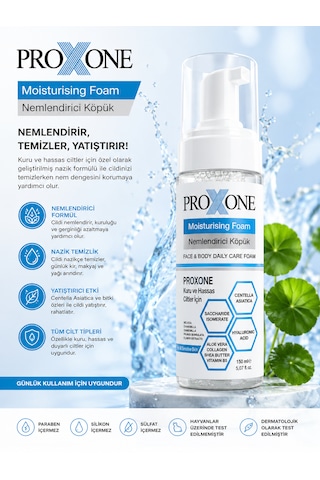 Proxone Kuru Ve Hassas Ciltler İçin Nemlendirici Bakım Köpüğü Yüz Ve Vücut İçin 150ml