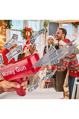 1 Pcs Vıp Qualıty Automatıc Money Throwıng Gun Vıp Otomatik Para Fırlatma Tabancası Yılbaşı Oyunları