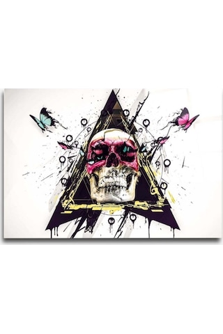 Eğlenceli Iskeletor Cam Tablo