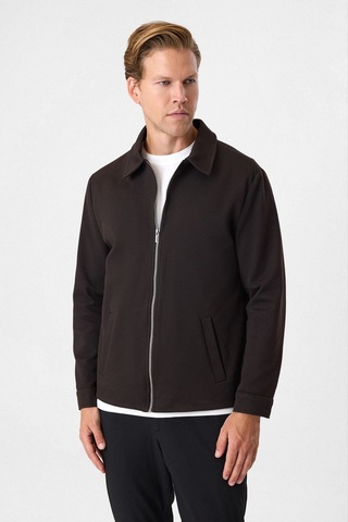 Back And Bond Kahve Regular Fit Fermuarlı Diagonel Mont Çok Renkli