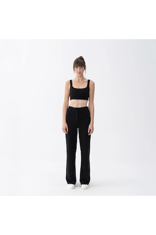 Qua Home Luisa Kadın Flare Pantolon Siyah