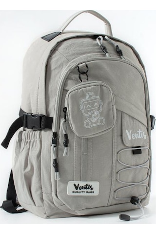 Ventis Cüzdanlı Unisex Okul Çantası Lise Ortaokul Günlük Sırt Çantası 43 30 Cm Vnt9-b Gri