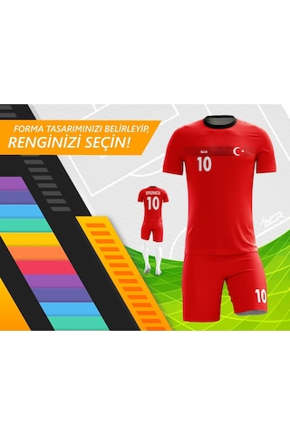 Acr Giyim Kişiye Özel Futbol Forması - Dizayn: Kırmızı & Beyaz 19