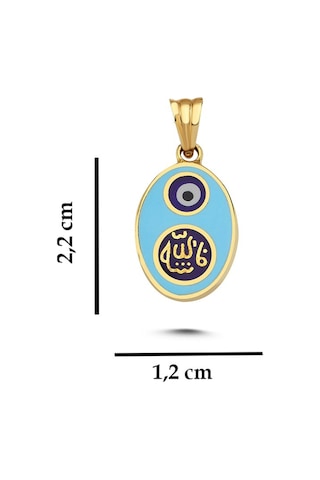 Dua Mineli Altın Kolye Ucu Ah26