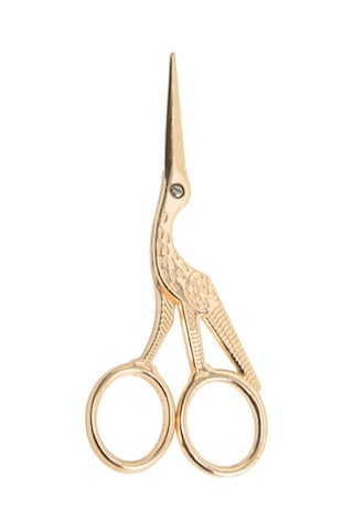 Fosenze Altın Renkli Paslanmaz Çelik Güvenli Makas - Ofis Ve Kırtasiye Kullanıma Uygun Bıçaklı Kesici Alet