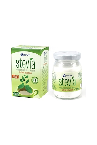 Stevit Stevia Hindiba Kökü Ekstrakt Karışım Tatlandırıcı Toz 100 G