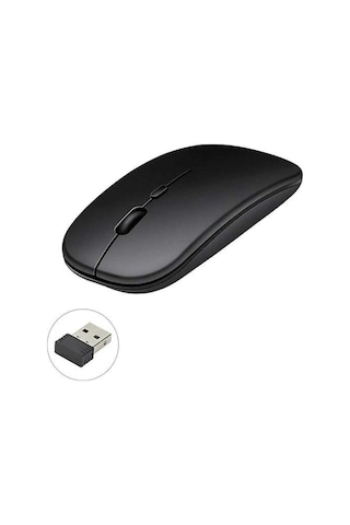 Kablosuz Mouse Şarjlı Bluetooth Wireless Çift Modlu Sessiz