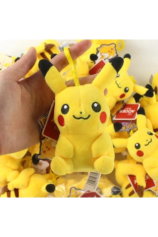 Pikachu 12cm Pokemon Peluş Oyuncak Figür Anahtarlık Çanta Süsü