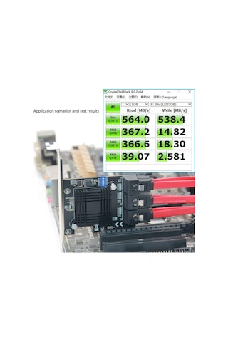 Genişletme Kartı, Masaüstü Pcı-e-sata3.0 Genişletme Kartı 6 Bağlantı Noktası, Destek Macos, Windows7/8/10