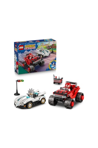 LEGO® Sonic the Hedgehog Silver’ın Arabası, Knuckles’ın Canavar Kamyonuna Karşı 77118 – 8+ Yaratıcı Oyuncak Yapım Seti (378P)