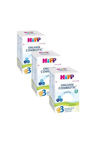 Hipp Organik 3 Devam Sütü 800 G 3 Adet