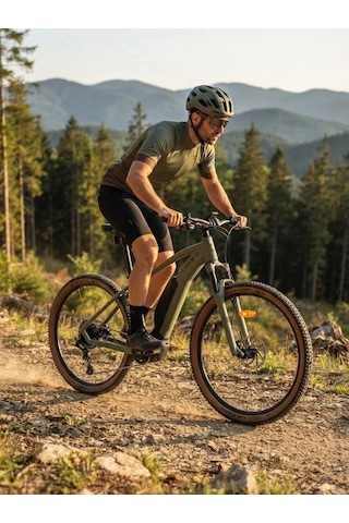 Carraro Kifuka E7 27.5 Elektrikli Bisiklet 504w 11 Vites E-mtb Nikel Gri Kahve Siyah 44 Kadro