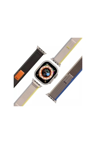 Ally Apple Watch Uyumlu 7-8 41mm 6-5-4 40mm Field Loop Kayış Kordon 3-2-1 38mm- 5775