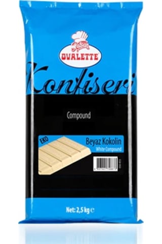 Katsan Ovalette Beyaz Konfiseri Kokolin Çikolata 2500 G Katsan Ovalette Beyaz Konfiseri Kokolin Çikolata 2500 G