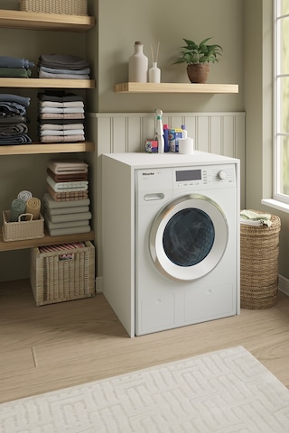 Dekorfim DF03104B Banyo Dolabı Çamaşır Kurutma Makinesi Dolabı Alt Dolap