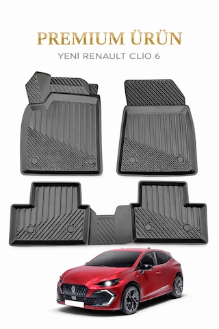 Renault Clio 6 2026+ 3d Premium Havuzlu Oto Paspas Clio 6