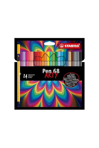 Stabılo Pen 68 Arty - Keçe Uçlu Boya Kalemi - 24'lü Paket - Çeşitli Renkler