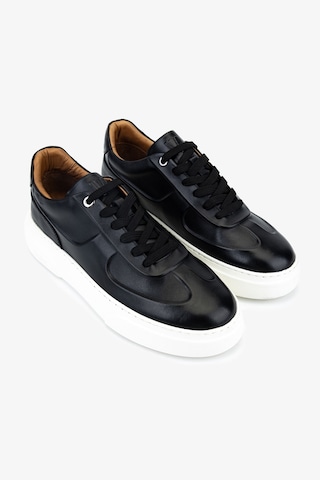 Valmenti Erkek Hakiki Deri Siyah Sneakers & Spor Ayakkabı 04 4601 Erk Ayk Y26 Sıyah