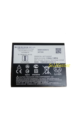 Lenovo Motorola Moto E4 Xt1762 Batarya Pil