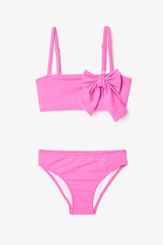 Penti Pembe Kız Çocuk Fiyonklu Bandeau Bikini Takımı
