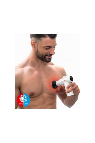 Innovagoods Elektrikli Isı/soğuk Masaj Cihazı 6 Hız Lcd 6 Kafa Şarj Edilebilir Beyaz/siyah