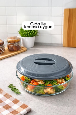 Yuvarlak Borcam Kapağı Sızdırmaz Plastik Malzeme İle Üretilmiş Esnek Ve Dayanıklı Kapak Gıda Saklama Ve Taşıma İçin Uygun Pratik Kullanımlı Yedek Kapak Diğer 11862655